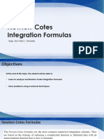 Topic 5 - Newton-Cotes Integration Formulas