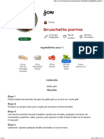 Jow - Imprimer Recette Bruschetta Parma
