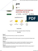 Jow - Imprimer Recette Cabillaud & Écrasé de Pommes de Terre