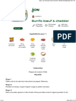 Jow - Imprimer recette Burrito bœuf & cheddar