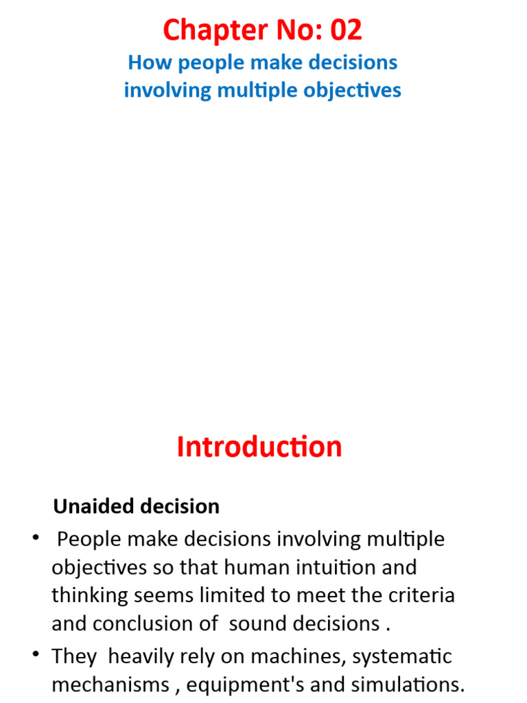 CHAPTER 2-1 | PDF | Heuristic | Decision Making