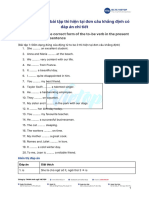 (PDF) Bài tập thì hiện tại đơn câu khẳng định