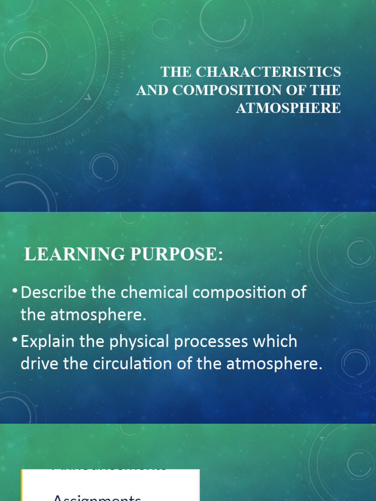 Atmosphere Composition and Circulation | PDF | Atmosphere Of Earth ...