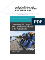 Download Contracting For Design And Construction Services In The Public Sector John O Adler full chapter