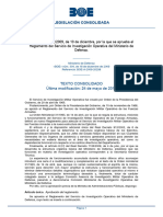 O DEF-3399-2009 20091210 Reglamento Servicio Invetigacion Operativa MINISDEF