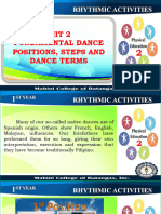 Unit 2 Fundamental Dance Positions Steps and Dance Terms 1