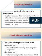 Stock Markets Overview: - Stockholders Are The Legal Owners of A