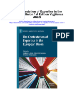 Download The Contestation Of Expertise In The European Union 1St Edition Vigjilenca Abazi full chapter