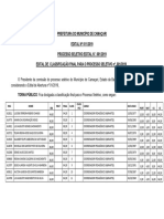 Edital Classificacao Final