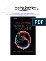 Download Procurement And Supply Chain Management 8E 8Th Edition Arjan J Van Weele all chapter