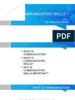 Communication Skills 1 Intro