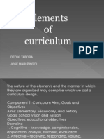 in Elements of The Curriculum
