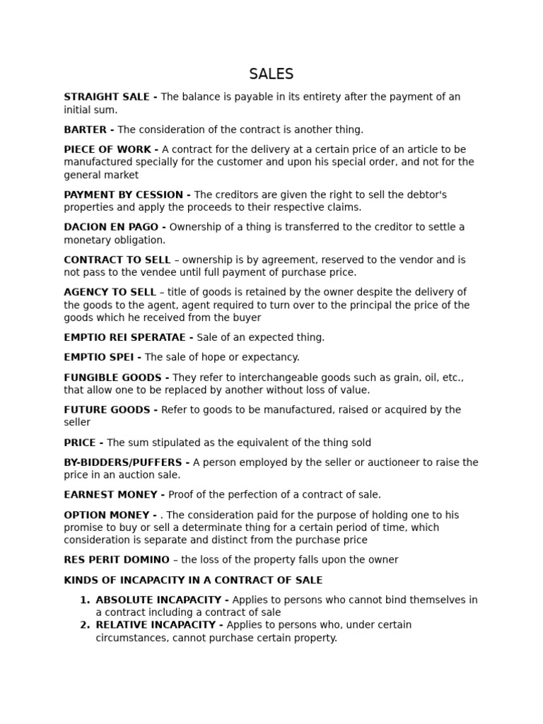 Sales | Download Free PDF | Mortgage Law | Negotiable Instrument