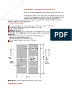 Thermal #2: Heat Flux Analysis of A Composite Modular Wall Physical Problem