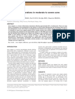 Gut Microbiota Alterations in Moderate To Severe Acne Vulgaris Patients