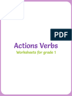 Action Verbs Worksheet Find and Circle The Verb