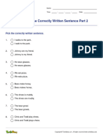 Identifying The Correctly Written Sentence