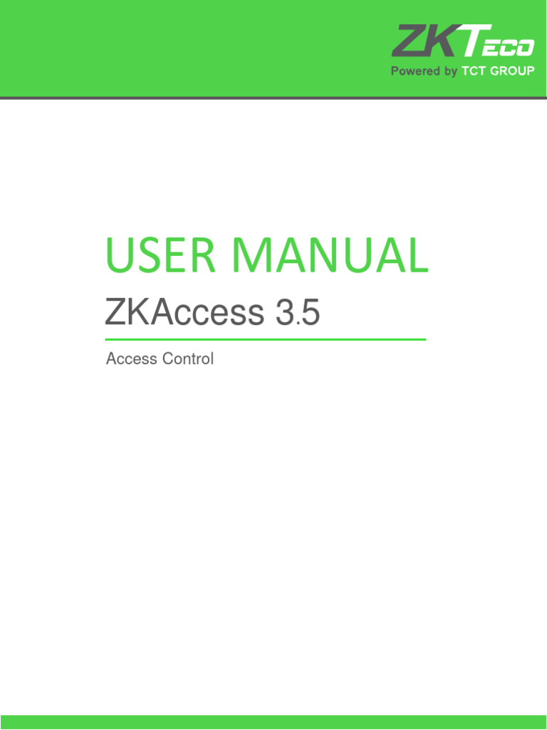 คู่มือZKAccess3 5 PDF