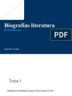 Biografías 1º Bachillerato Literatura