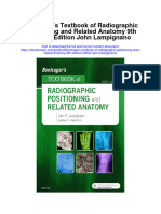 Bontragers Textbook of Radiographic Positioning and Related Anatomy 9Th Edition Edition John Lampignano Full Chapter