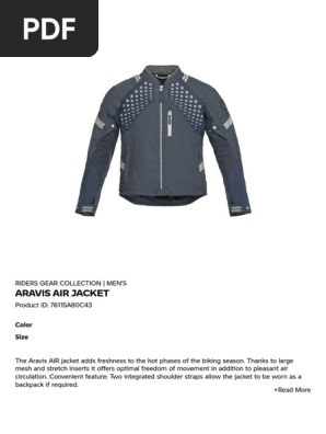 BMW Aravis Air Jacket Overview | PDF
