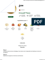 Jow - Imprimer recette Crousti'Taco