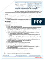 SOP-04 Procedure For Continual Improvement