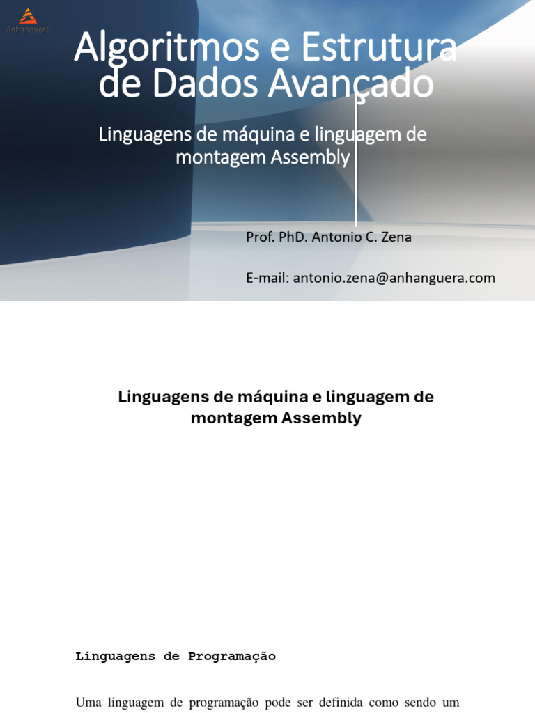 Linguagem Assembly: Conceitos e Aplicações | PDF | Linguagem de ...