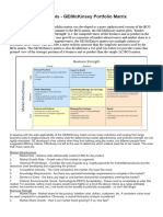 Product Strategy Tools - GE - McKinsey Portfolio Matrix