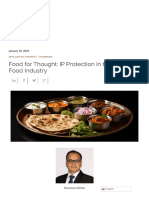 Food For Thought - IP Protection in The Indian Food Industry - Obhan & Associates