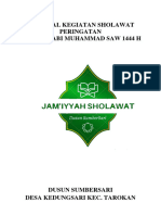 Proposal Kegiatan Sholawat