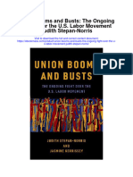Union Booms and Busts The Ongoing Fight Over The U S Labor Movement Judith Stepan Norris All Chapter