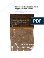 Coptic Interference in The Greek Letters From Egypt Victoria Fendel Full Chapter