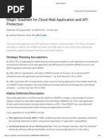 Gartner Magic Quadrant For Cloud Web Application and API