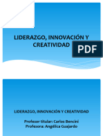 Seminario de Liderazgo, Innovación y Creatividad.