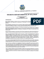 Decreto Departamental 31 2020