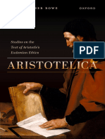 Aristotelica Studies On The Tex of Aristotle Eudemian Ethics