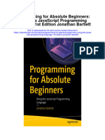 Programming For Absolute Beginners Using The Javascript Programming Language 1St Edition Jonathan Bartlett All Chapter