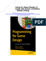 Programming For Game Design A Hands On Guide With Godot 1St Edition Wallace Wang All Chapter