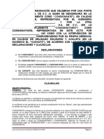 Contrato de Consignacion, Formato Muestra