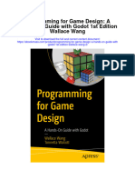 Programming For Game Design A Hands On Guide With Godot 1St Edition Wallace Wang 2 All Chapter