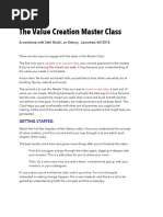 Godin Master Class Value Creation