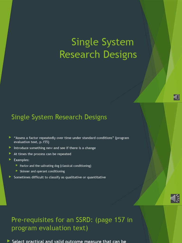 Understanding Single System Research Designs | PDF | Statistics ...