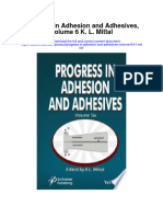 Download Progress In Adhesion And Adhesives Volume 6 K L Mittal all chapter
