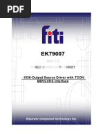 1536-Output Source Driver With TCON MIPI/LVDS Interface: Fitipower Integrated Technology Inc