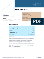 Utility Bill