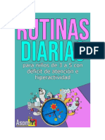 Rutinas Diarias para Nios de 3 A 5 Con Deficit de Atencion e Hiperactividad