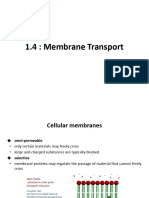 1.4 Membrane Transport