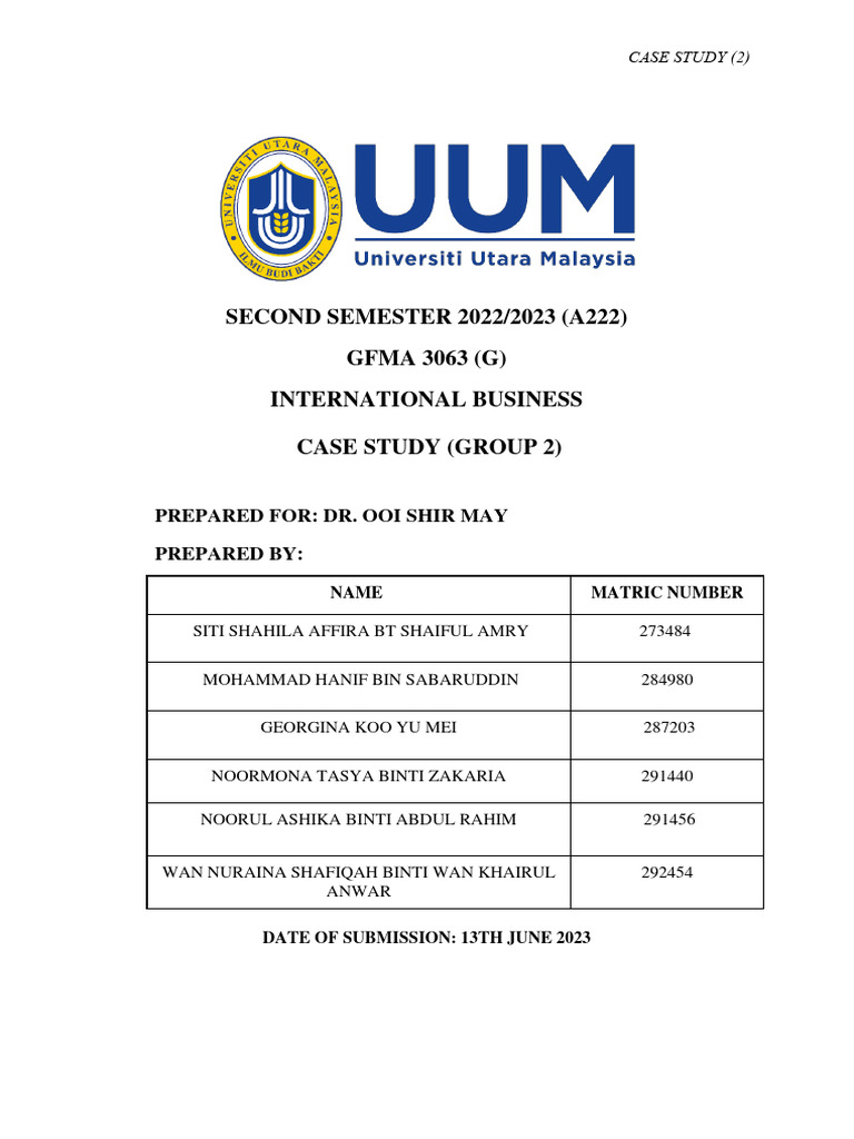 Case Study IB A222 G2 Download Free PDF Walmart Retail