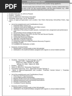 CS Form No 212 Work Experience Sheet